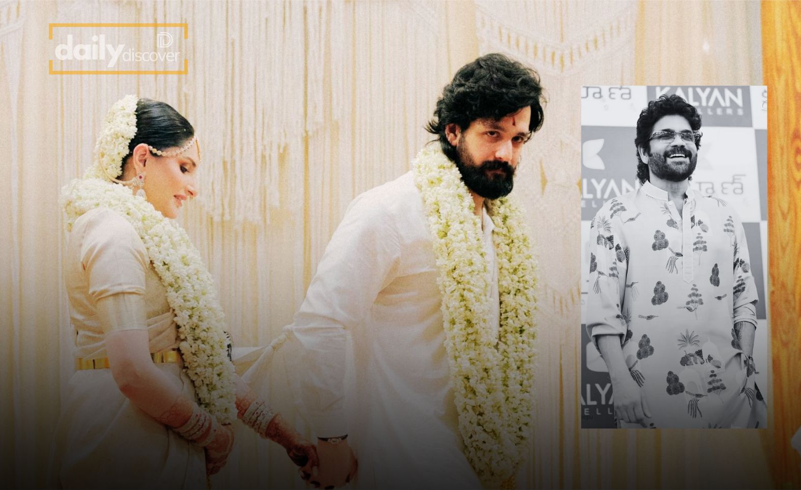 Nagarjuna smiling at a health event while responding to reporters about Akhil's fatherhood rumors