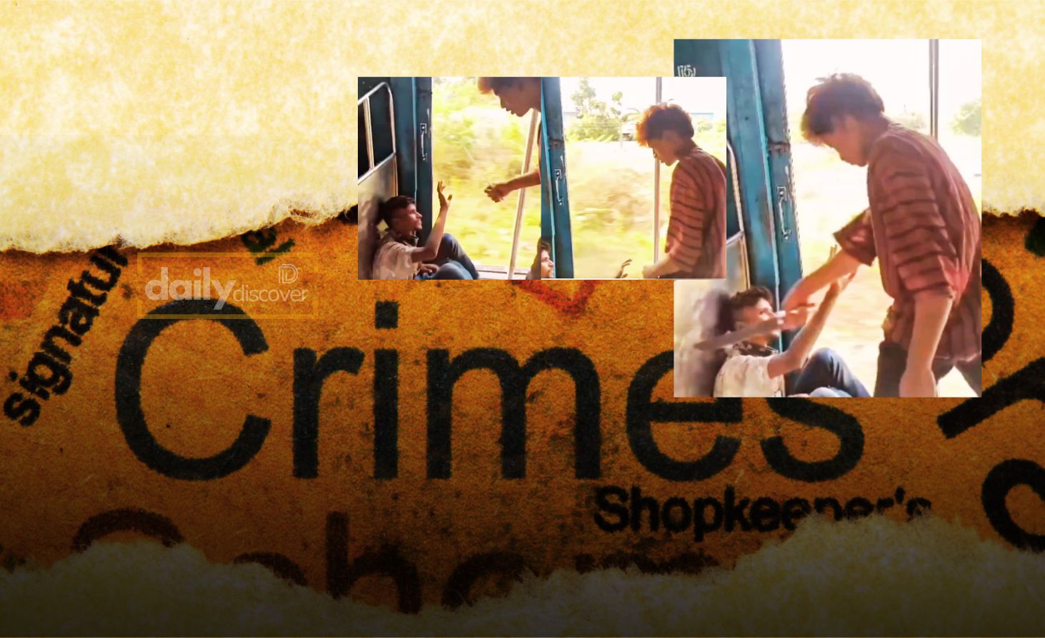 Police investigation images and social media outrages over the Thiruvallur train attack