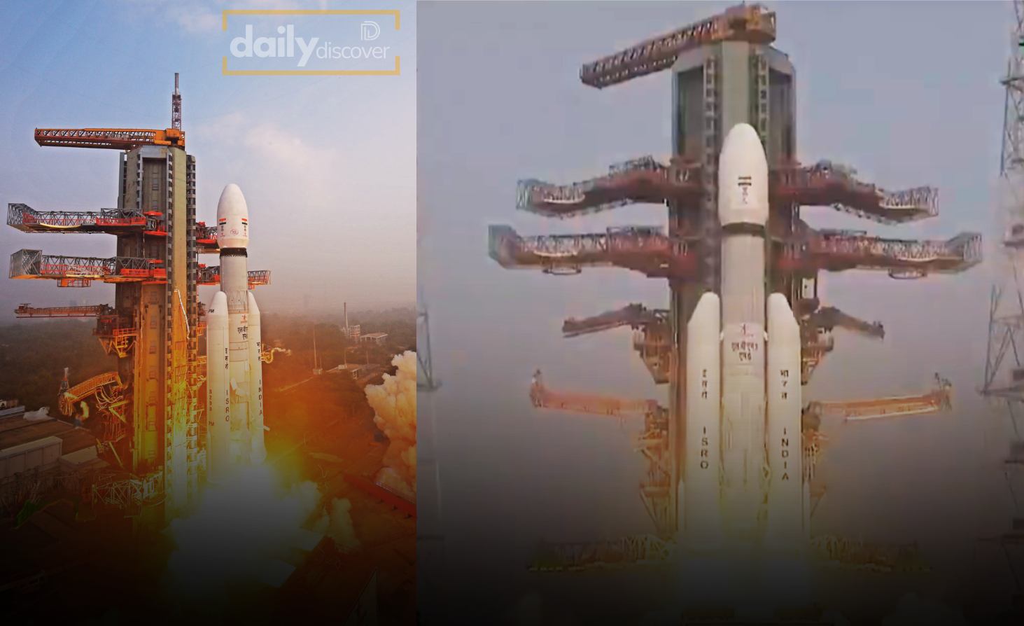ISRO LVM3 rocket lifting off from Sriharikota with US BlueBird satellite
