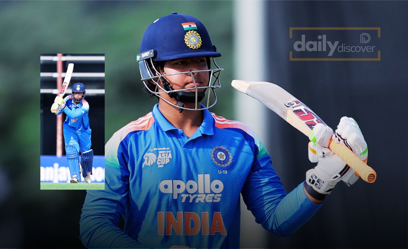 Vaibhav Suryavanshi celebrating his century in the U-19 Asia Cup