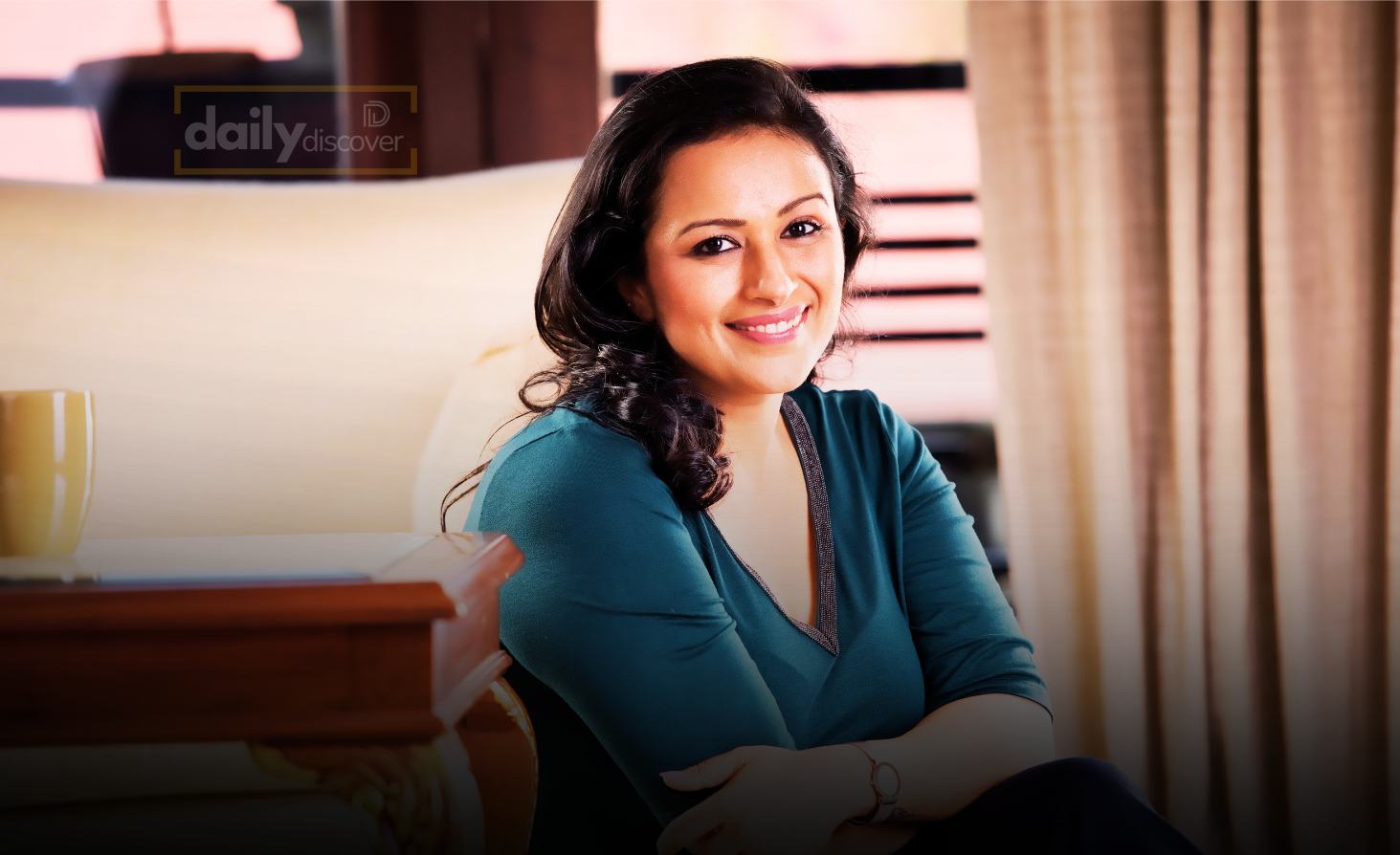 Woman taking care of health during winter and eating healthy food