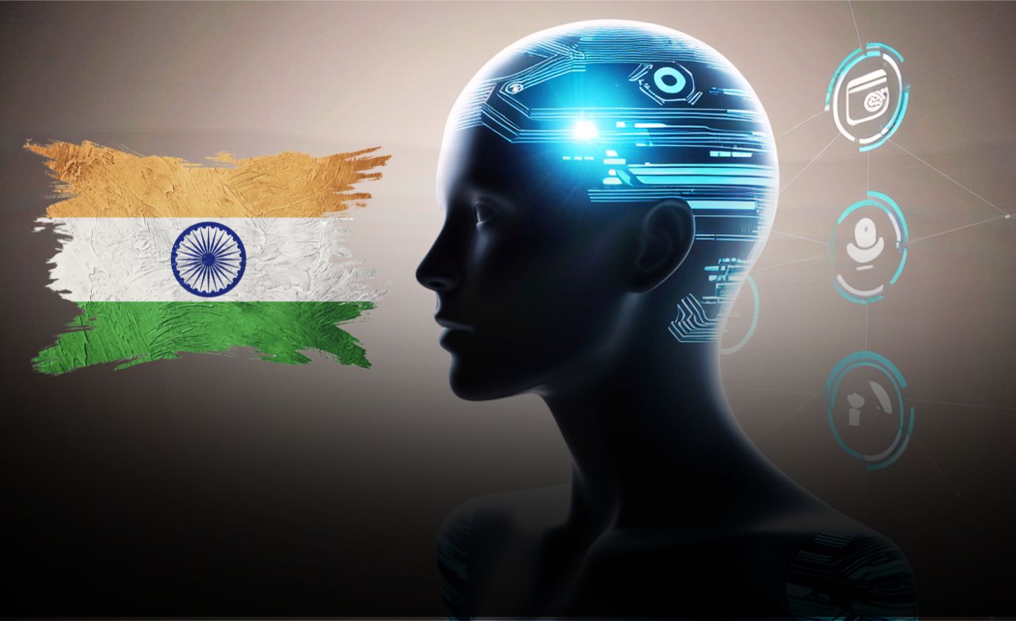 Global tech leaders at Bharat Mandapam during India AI Impact Summit 2026