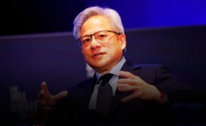 Jensen Huang speaking about India's potential as an AI factory and data center hub