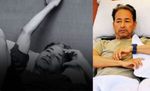Sonam Wangchuk on hunger strike at Jantar Mantar with medical support team